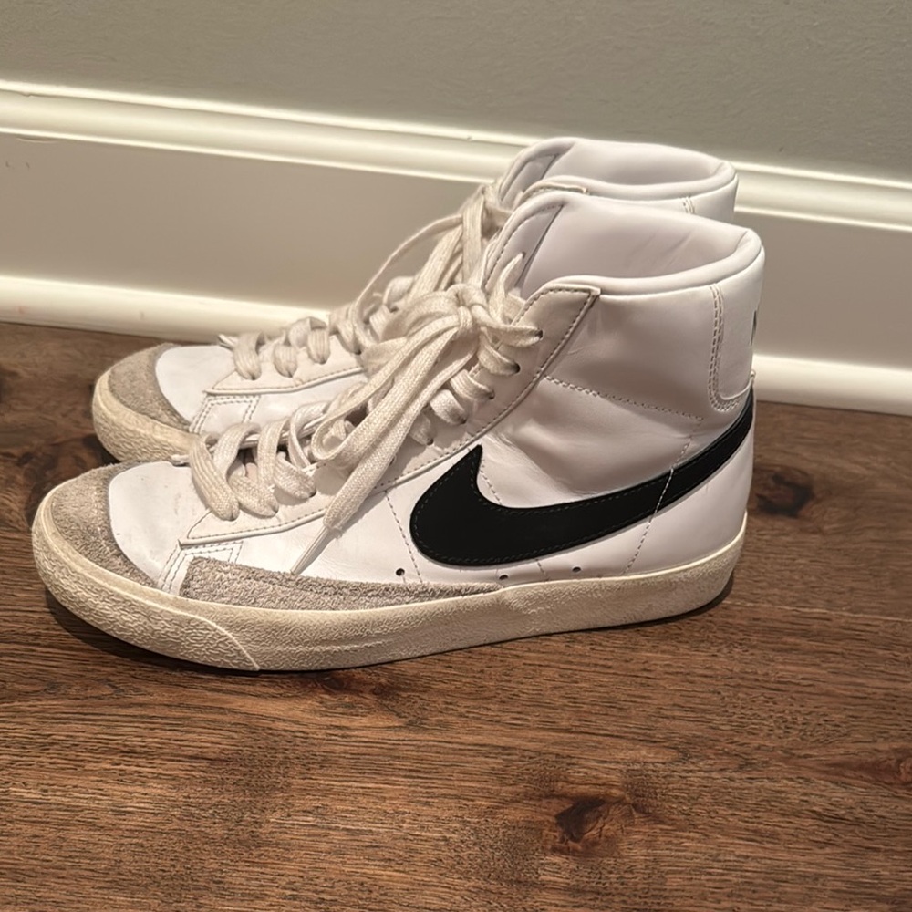 Nike Blazers White and Black High-Tops